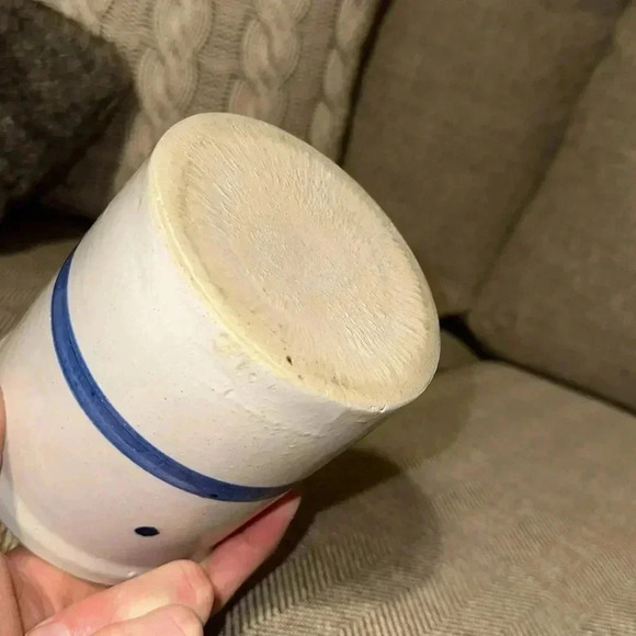 Vintage Wesson Oil crock kitchen utensil storage holder stoneware - Picture 14 of 16